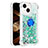 Funda Silicona Carcasa Goma Bling-Bling con Anillo de dedo Soporte S01 para Apple iPhone 14 Plus