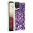 Funda Silicona Carcasa Goma Bling-Bling con Anillo de dedo Soporte S01 para Samsung Galaxy A12