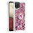 Funda Silicona Carcasa Goma Bling-Bling con Anillo de dedo Soporte S01 para Samsung Galaxy A12 5G