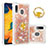 Funda Silicona Carcasa Goma Bling-Bling con Anillo de dedo Soporte S01 para Samsung Galaxy A30