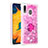 Funda Silicona Carcasa Goma Bling-Bling con Anillo de dedo Soporte S01 para Samsung Galaxy A30