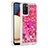 Funda Silicona Carcasa Goma Bling-Bling con Anillo de dedo Soporte S01 para Samsung Galaxy F02S SM-E025F