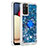 Funda Silicona Carcasa Goma Bling-Bling con Anillo de dedo Soporte S01 para Samsung Galaxy F02S SM-E025F