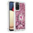 Funda Silicona Carcasa Goma Bling-Bling con Anillo de dedo Soporte S01 para Samsung Galaxy F02S SM-E025F