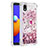 Funda Silicona Carcasa Goma Bling-Bling con Anillo de dedo Soporte S01 para Samsung Galaxy M01 Core