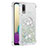 Funda Silicona Carcasa Goma Bling-Bling con Anillo de dedo Soporte S01 para Samsung Galaxy M02