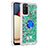 Funda Silicona Carcasa Goma Bling-Bling con Anillo de dedo Soporte S01 para Samsung Galaxy M02s