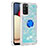 Funda Silicona Carcasa Goma Bling-Bling con Anillo de dedo Soporte S01 para Samsung Galaxy M02s