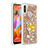 Funda Silicona Carcasa Goma Bling-Bling con Anillo de dedo Soporte S01 para Samsung Galaxy M11