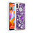 Funda Silicona Carcasa Goma Bling-Bling con Anillo de dedo Soporte S01 para Samsung Galaxy M11