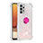 Funda Silicona Carcasa Goma Bling-Bling con Anillo de dedo Soporte S01 para Samsung Galaxy M32 5G