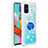 Funda Silicona Carcasa Goma Bling-Bling con Anillo de dedo Soporte S01 para Samsung Galaxy M40S