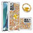 Funda Silicona Carcasa Goma Bling-Bling con Anillo de dedo Soporte S01 para Samsung Galaxy Note 20 5G