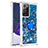 Funda Silicona Carcasa Goma Bling-Bling con Anillo de dedo Soporte S01 para Samsung Galaxy Note 20 Ultra 5G