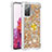 Funda Silicona Carcasa Goma Bling-Bling con Anillo de dedo Soporte S01 para Samsung Galaxy S20 FE 4G