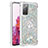 Funda Silicona Carcasa Goma Bling-Bling con Anillo de dedo Soporte S01 para Samsung Galaxy S20 FE 4G