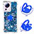 Funda Silicona Carcasa Goma Bling-Bling con Anillo de dedo Soporte S01 para Xiaomi Mi 12 Lite NE 5G