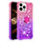 Funda Silicona Carcasa Goma Bling-Bling con Anillo de dedo Soporte S02 para Apple iPhone 13 Pro Max