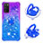 Funda Silicona Carcasa Goma Bling-Bling con Anillo de dedo Soporte S02 para Samsung Galaxy A03s