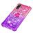 Funda Silicona Carcasa Goma Bling-Bling con Anillo de dedo Soporte S02 para Samsung Galaxy A04s