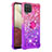 Funda Silicona Carcasa Goma Bling-Bling con Anillo de dedo Soporte S02 para Samsung Galaxy A12 5G