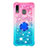 Funda Silicona Carcasa Goma Bling-Bling con Anillo de dedo Soporte S02 para Samsung Galaxy A20