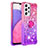 Funda Silicona Carcasa Goma Bling-Bling con Anillo de dedo Soporte S02 para Samsung Galaxy A33 5G