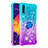 Funda Silicona Carcasa Goma Bling-Bling con Anillo de dedo Soporte S02 para Samsung Galaxy A50