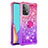 Funda Silicona Carcasa Goma Bling-Bling con Anillo de dedo Soporte S02 para Samsung Galaxy A52 4G