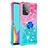 Funda Silicona Carcasa Goma Bling-Bling con Anillo de dedo Soporte S02 para Samsung Galaxy A52 4G