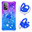 Funda Silicona Carcasa Goma Bling-Bling con Anillo de dedo Soporte S02 para Samsung Galaxy A52 4G