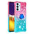 Funda Silicona Carcasa Goma Bling-Bling con Anillo de dedo Soporte S02 para Samsung Galaxy F34 5G