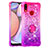 Funda Silicona Carcasa Goma Bling-Bling con Anillo de dedo Soporte S02 para Samsung Galaxy M01s