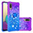 Funda Silicona Carcasa Goma Bling-Bling con Anillo de dedo Soporte S02 para Samsung Galaxy M02