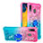 Funda Silicona Carcasa Goma Bling-Bling con Anillo de dedo Soporte S02 para Samsung Galaxy M10S