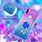 Funda Silicona Carcasa Goma Bling-Bling con Anillo de dedo Soporte S02 para Samsung Galaxy M11