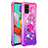 Funda Silicona Carcasa Goma Bling-Bling con Anillo de dedo Soporte S02 para Samsung Galaxy M40S