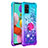 Funda Silicona Carcasa Goma Bling-Bling con Anillo de dedo Soporte S02 para Samsung Galaxy M40S