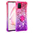 Funda Silicona Carcasa Goma Bling-Bling con Anillo de dedo Soporte S02 para Samsung Galaxy M60s