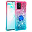 Funda Silicona Carcasa Goma Bling-Bling con Anillo de dedo Soporte S02 para Samsung Galaxy M80S