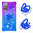 Funda Silicona Carcasa Goma Bling-Bling con Anillo de dedo Soporte S02 para Samsung Galaxy Note 20 5G