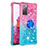 Funda Silicona Carcasa Goma Bling-Bling con Anillo de dedo Soporte S02 para Samsung Galaxy S20 FE 4G