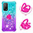 Funda Silicona Carcasa Goma Bling-Bling con Anillo de dedo Soporte S02 para Xiaomi Mi 10T Pro 5G