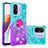 Funda Silicona Carcasa Goma Bling-Bling con Anillo de dedo Soporte S02 para Xiaomi Poco C55