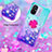 Funda Silicona Carcasa Goma Bling-Bling con Anillo de dedo Soporte S02 para Xiaomi Poco C55