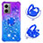 Funda Silicona Carcasa Goma Bling-Bling con Anillo de dedo Soporte S02 para Xiaomi Redmi 10 Prime Plus 5G