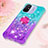 Funda Silicona Carcasa Goma Bling-Bling con Anillo de dedo Soporte S02 para Xiaomi Redmi 11A 4G