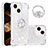 Funda Silicona Carcasa Goma Bling-Bling con Anillo de dedo Soporte S03 para Apple iPhone 13