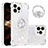 Funda Silicona Carcasa Goma Bling-Bling con Anillo de dedo Soporte S03 para Apple iPhone 13 Pro Max