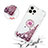 Funda Silicona Carcasa Goma Bling-Bling con Anillo de dedo Soporte S03 para Apple iPhone 13 Pro Max